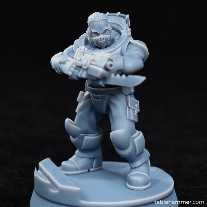 Spec Ops – modular kit – "Human Space Corps"  – Creepy Space Humanoids  - Tablehammer - Proxies for wargames