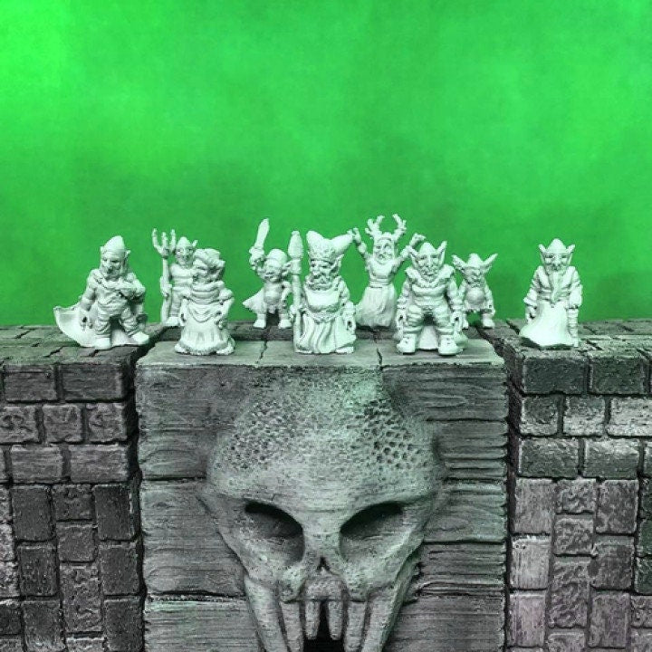 Kyn Finvara: Goblin Villagers   - NPC Monsters - 3d Printed Miniatures at 30mm - Ill Gotten Games