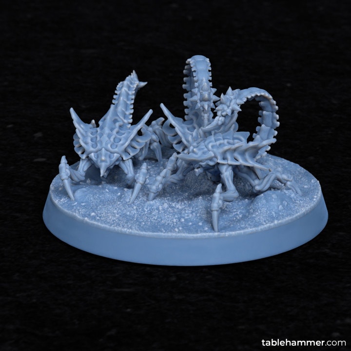 Facefeaster Bug Swarms – Creepy Xenos Aliens printed in Resin -Designed by Tablehammer
