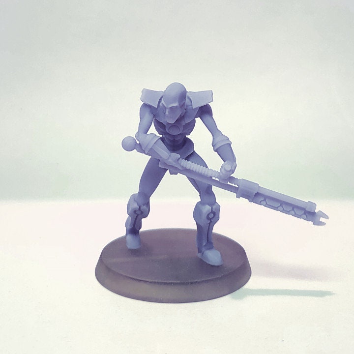 Tomb Fighters Single and Double Barrel Rifles Creepy Xenos Robots Tablehammer Proxies for Grimdark and Sci-Fi Wargames