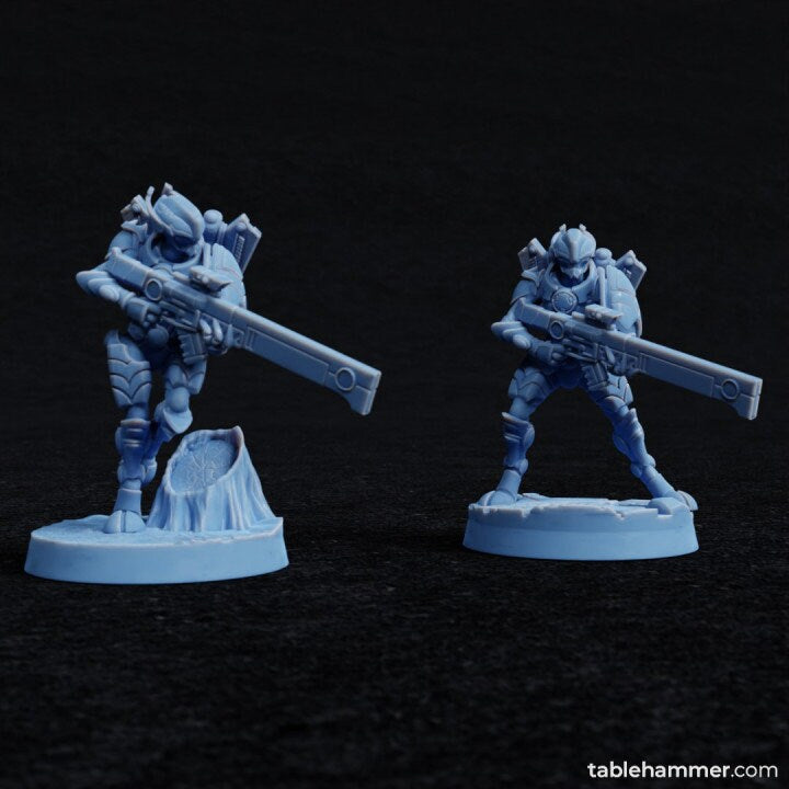Xaiax Riflemen  – Creepy Space Communists  - Tablehammer - Proxies for wargames