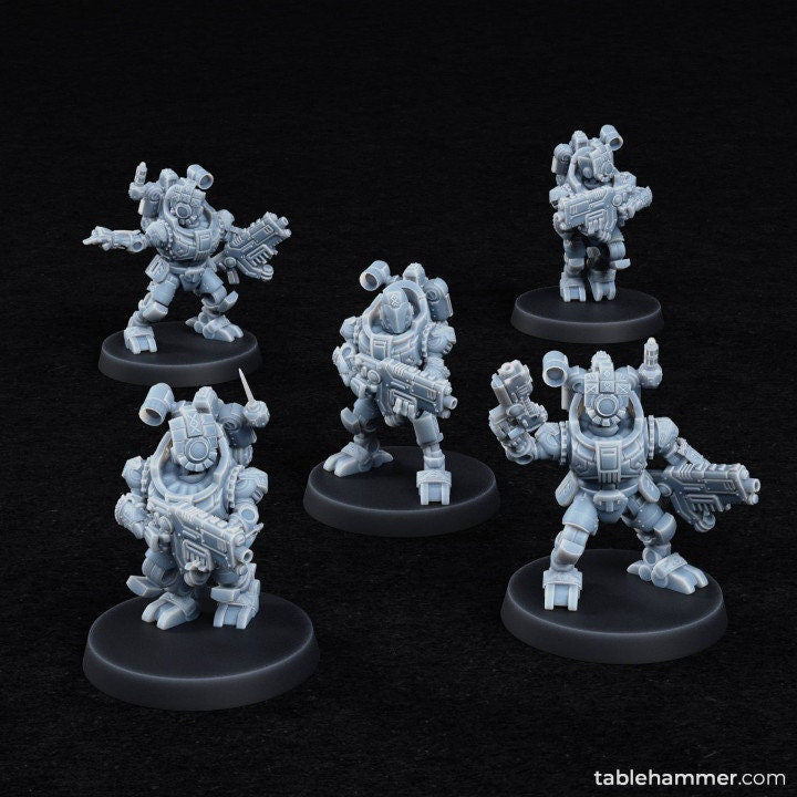 Clockwork Ancestors, modular, melee + ranged – Creepy Xenos Space Ancestors  - Tablehammer - Proxies for wargames