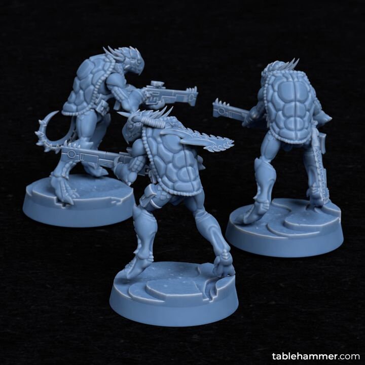 Toorts infantry squads (modular & poseable)  – Alien Space Communist helpers  - Tablehammer - Proxies for wargames