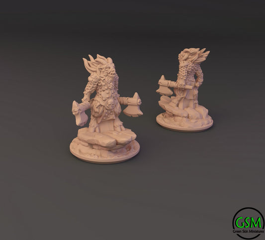 Beastmen 10mm Resin Wargaming Miniatures - Beast Lord - For tabletop and war games - Greenskin Miniatures