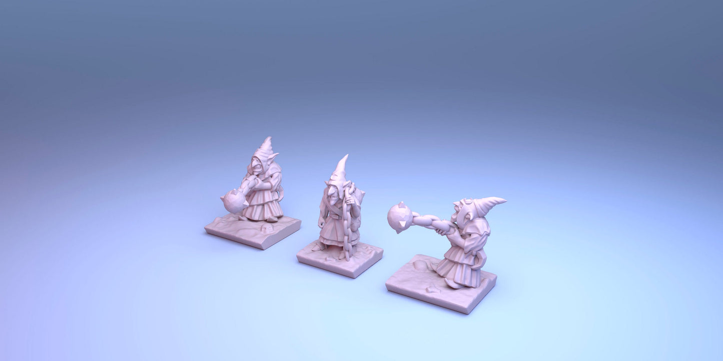 Goblin Fanatics for Goblin Army in 10mm Resin- For tabletop and war games - Greenskin Miniatures