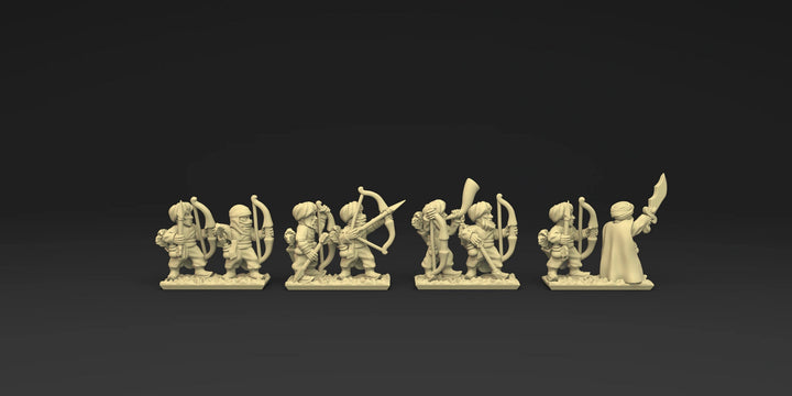Araby Bowmen for Araby Army in 10mm Resin- For tabletop and war games - Greenskin Miniatures