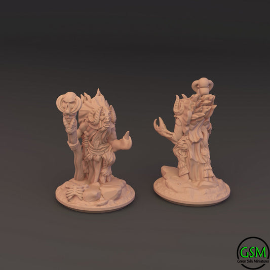 Beastmen 10mm Resin Wargaming Miniatures - Bray Shaman - For tabletop and war games