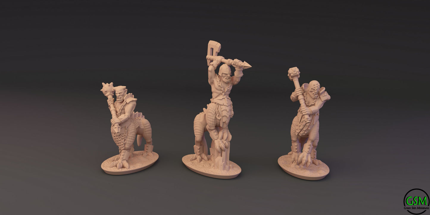 Beastmen 10mm Resin Wargaming Miniatures - Dragon Ogres - For tabletop and war games