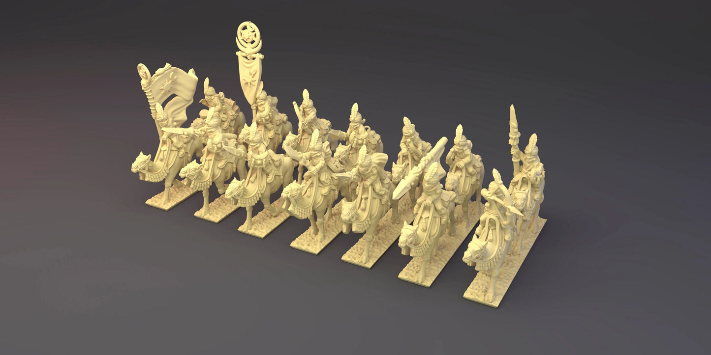 Camel Riders for Araby Army in 10mm Resin- For tabletop and war games - Greenskin Miniatures