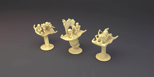 Magic Carpets for Araby Army in 10mm Resin- For tabletop and war games - Greenskin Miniatures