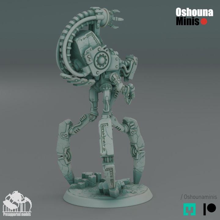 Doomed Empire - Robot Legions Proxies - Horizon Walker by Oshouna Minis for Wargames like OPR