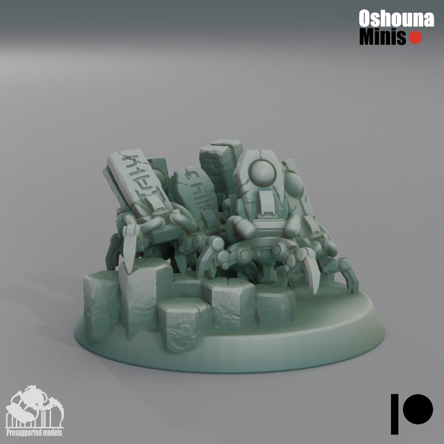 Doomed Empire - Robot Legions Proxies - Monolith Swarms by Oshouna Minis for Wargames like OPR