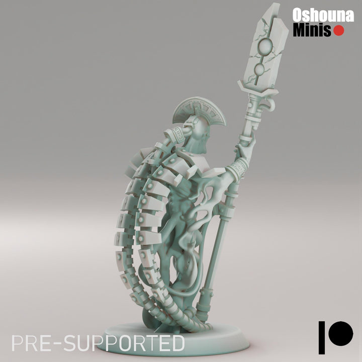 Doomed Empire Soothsayer | 32mm Scale Robot Legions Proxies for Grimdark Sci-Fi Wargames Like OPR by Oshouna Minis