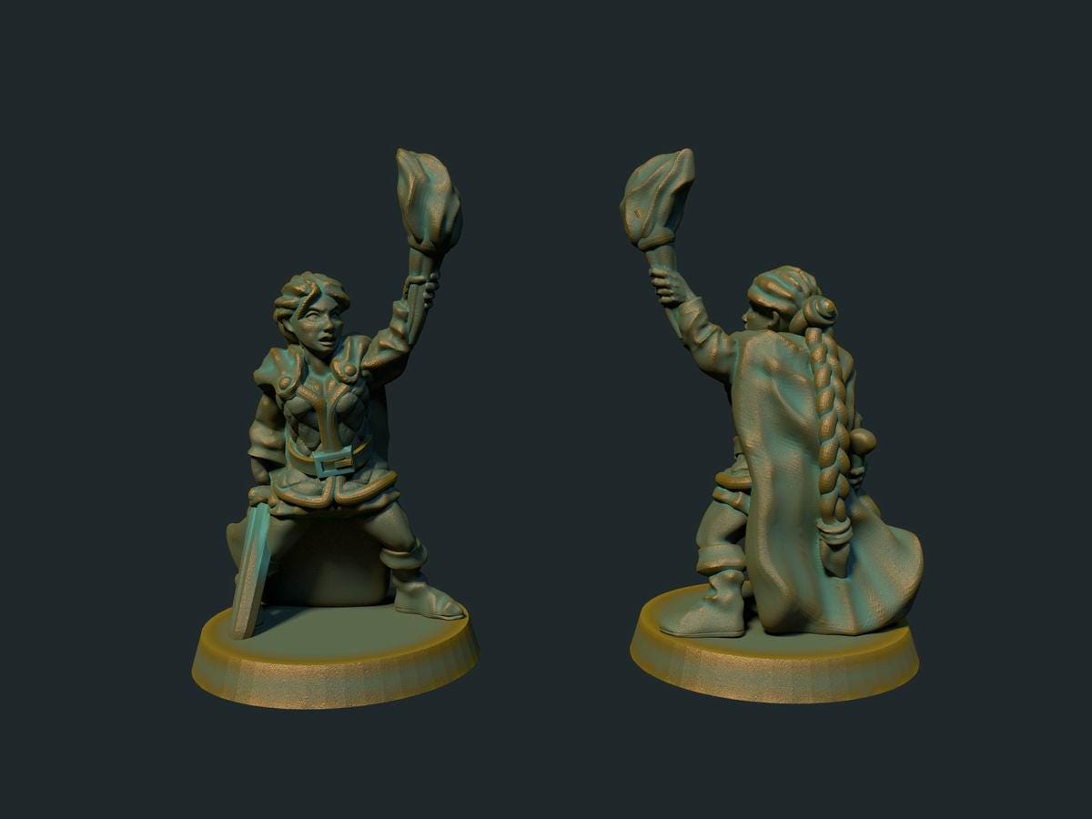 Fantasy Miniatures by Brite Minis for Wargames and RPGs 28mm - Lots of Options! FDM or Resin, Discounts will be applied to multiples.