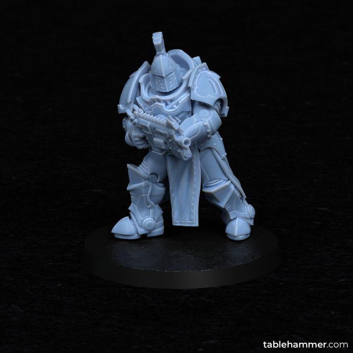 Questors Modular set: Ordo Invictorix Core Units– 5 model kit  – Creepy Space Humanoids  - Tablehammer - Proxies for wargames