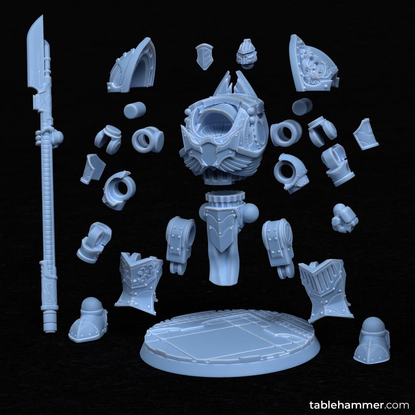 Relic Sarcophagus - Ordo Invoctorix Ancient Mech Walker – 1 model kit  – Creepy Space Humanoids  - Tablehammer - Proxies for wargames