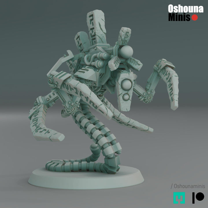 Doomed Empire - Burrower Bots Snakes - Robot Legions Proxies by Oshounaminis for Wargames like OPR