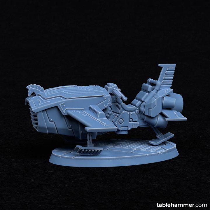 Horizon Lancers (Ordo Invictorix jetbikers) Units– 3 model kit  – Creepy Space Humanoids  - Tablehammer - Proxies for wargames