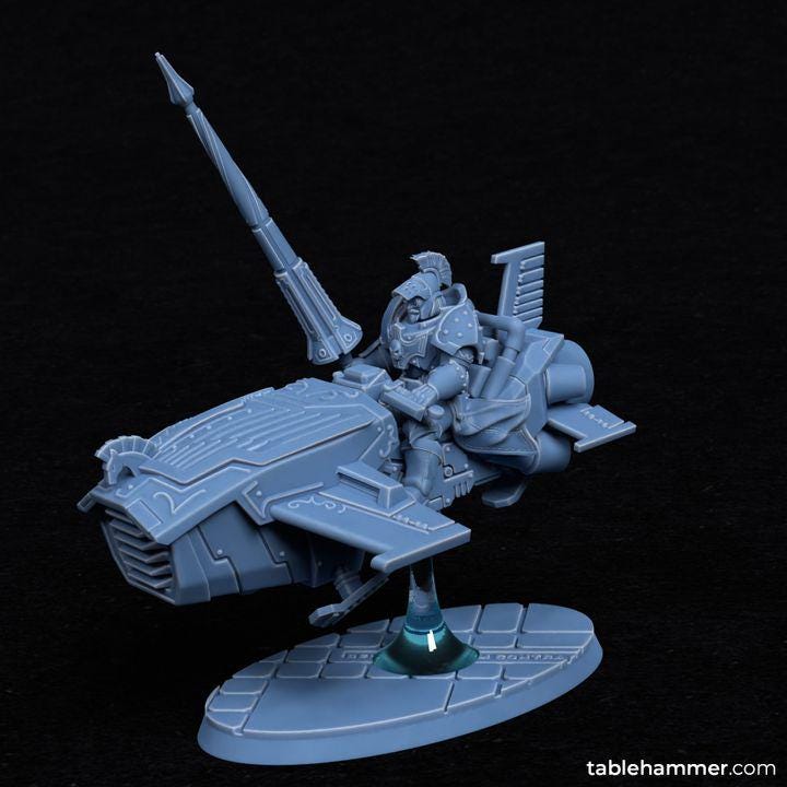 Horizon Lancers (Ordo Invictorix jetbikers) Units– 3 model kit  – Creepy Space Humanoids  - Tablehammer - Proxies for wargames