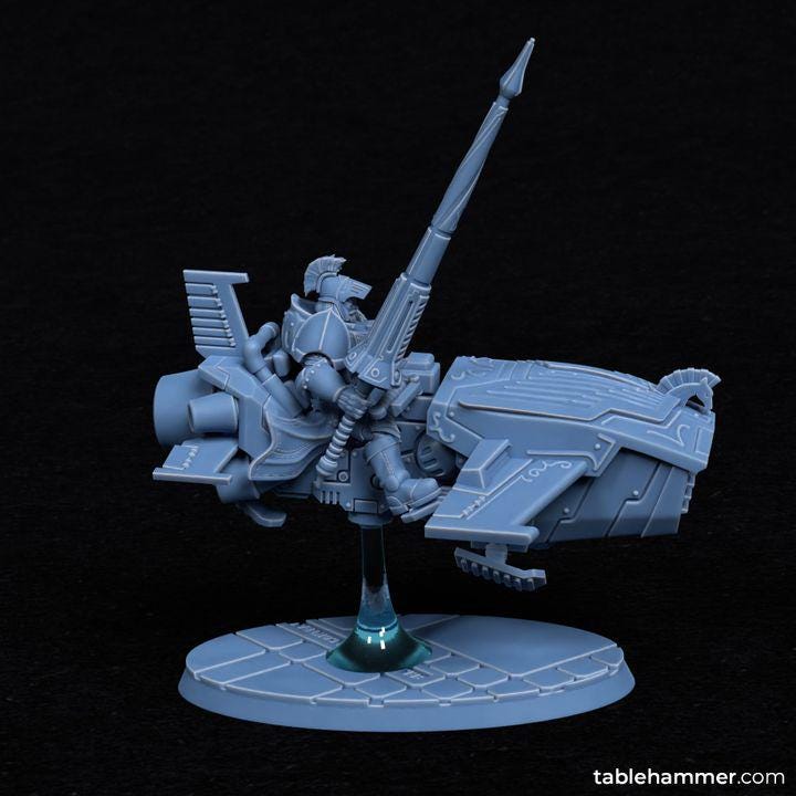 Horizon Lancers (Ordo Invictorix jetbikers) Units– 3 model kit  – Creepy Space Humanoids  - Tablehammer - Proxies for wargames