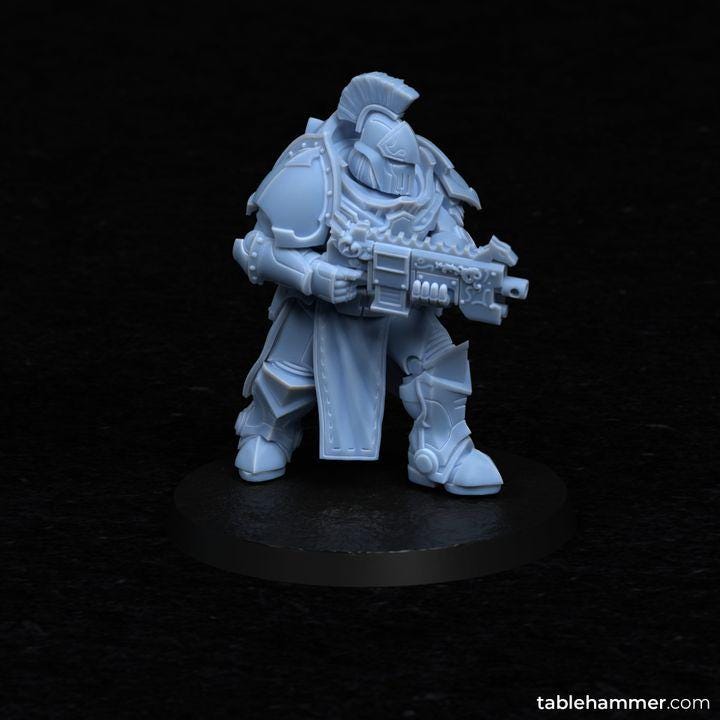 Questors Modular set: Ordo Invictorix Core Units– 5 model kit  – Creepy Space Humanoids  - Tablehammer - Proxies for wargames