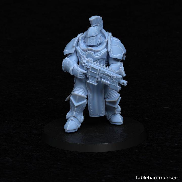 Questors Modular set: Ordo Invictorix Core Units– 5 model kit  – Creepy Space Humanoids  - Tablehammer - Proxies for wargames