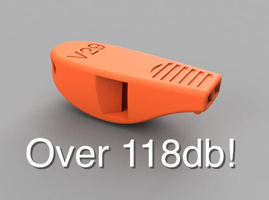 Loud V29 Whistle: Emergency Survival Sports Keychain