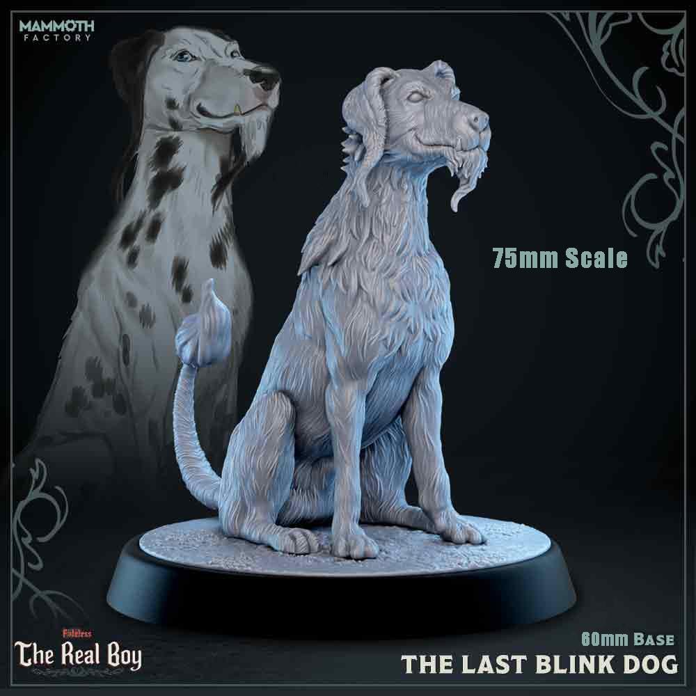 The Last Blink Dog - 75mm Display Scale - Mammoth Factory RPG 5e - Physical DnD 5e Miniatures - Display Miniature