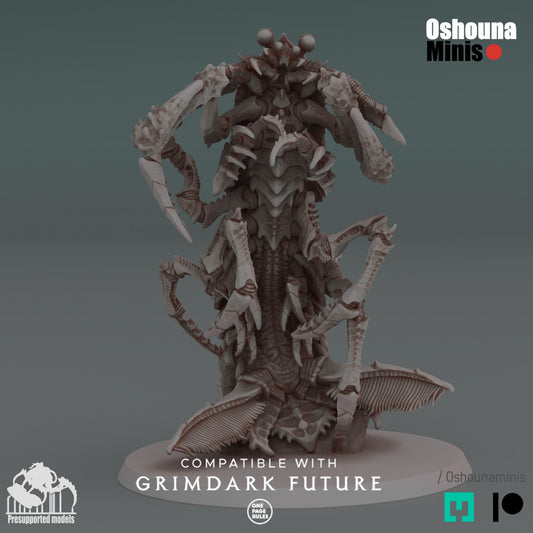 Deep Hive - Great Leviathan | 28mm 32mm Alien Hives Proxies for Grimdark and Sci-Fi Wargames | Oshouna Minis for OPR