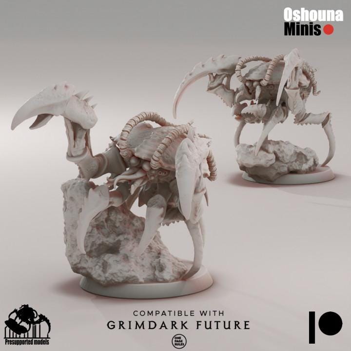 Resin Assassin Shrimp Miniatures (Set of 2) - 28mm 32mm Sci-Fi Wargame Models