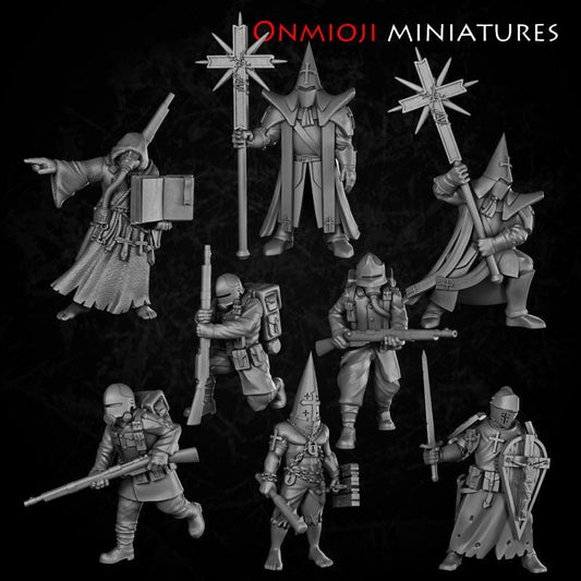 Faith Trench Troops - 8 Count - 32mm Scale Resin Models