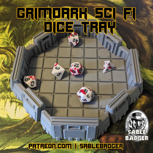 Grimdark 40k Dice Tray: Gothic Wargaming Terrain