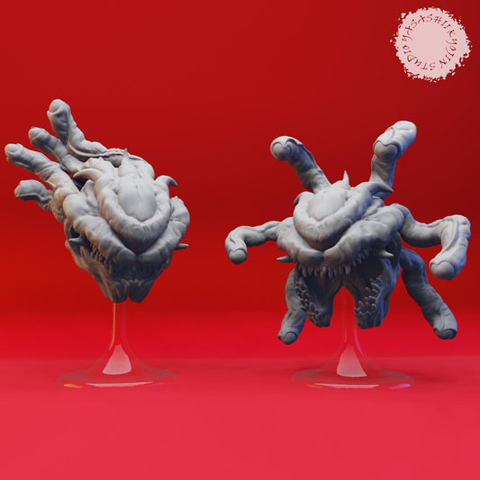 Beholder Resin Miniature: DnD Eye Tyrant Figurine, 3 Poses