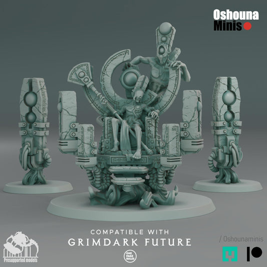 Last Living King Resin Miniature: Grimdark Sci-Fi Wargame (28mm 32mm Scale)