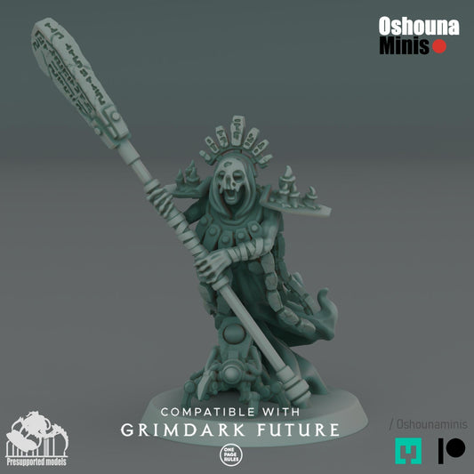 Doomed Empire Oracle Leader: 32mm Robot Legions Miniature