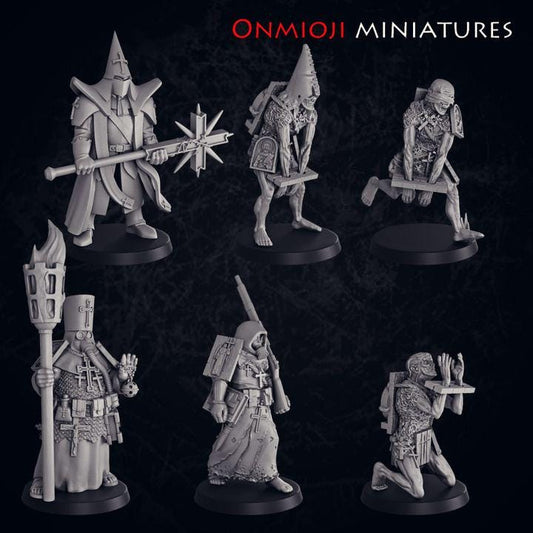 Fanatic Trench troops - 6 Count - 32mm Scale Resin Models
