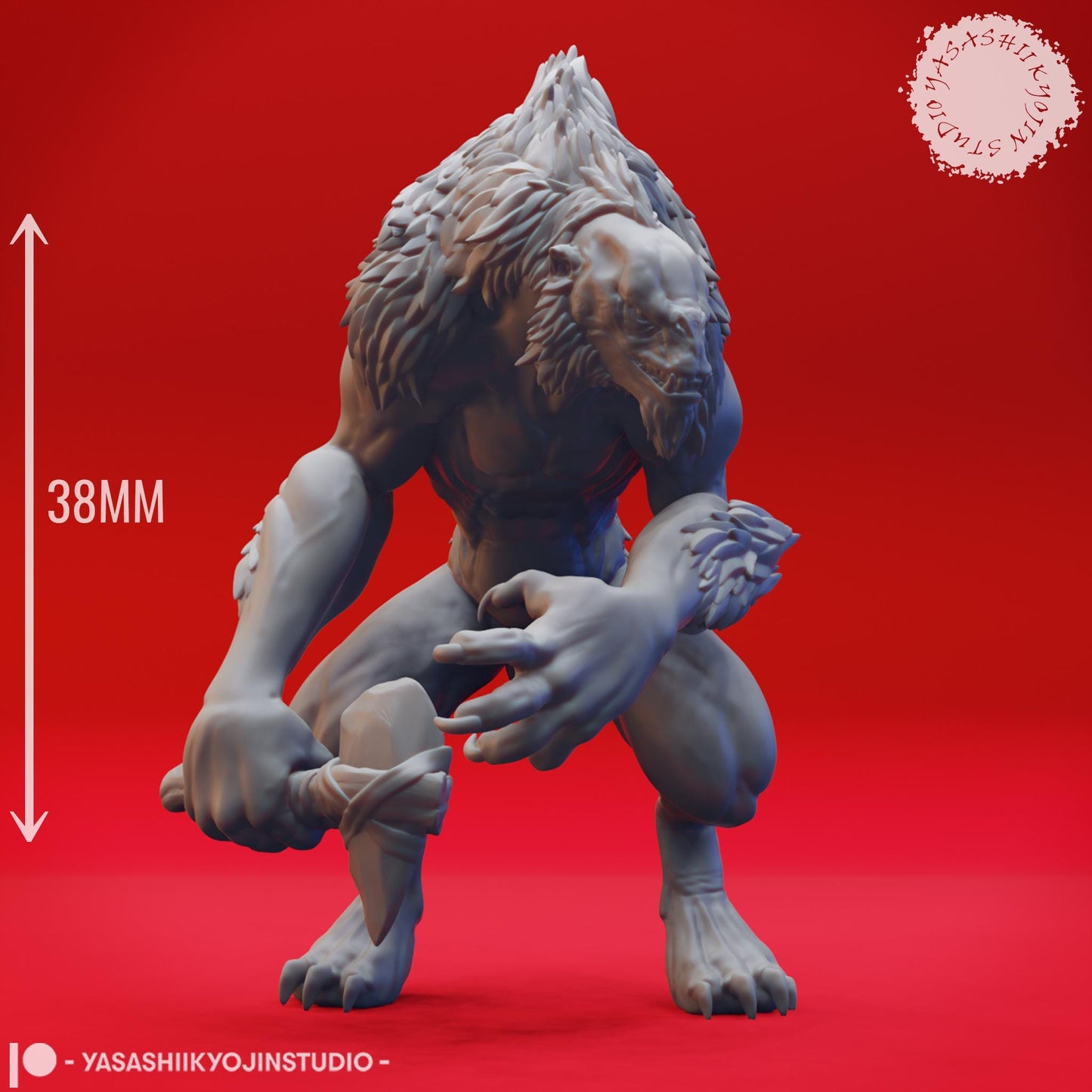 Quaggoth Resin Miniature: Fantasy D&D Figurine - Yasashii Kyojin Studio