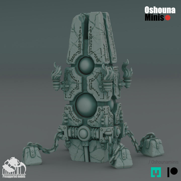 Doomed Empire – Monolith Shards Resin Miniature | 28mm 32mm Scale Proxy for Grimdark Sci-Fi Wargames Like OPR by Oshouna Minis
