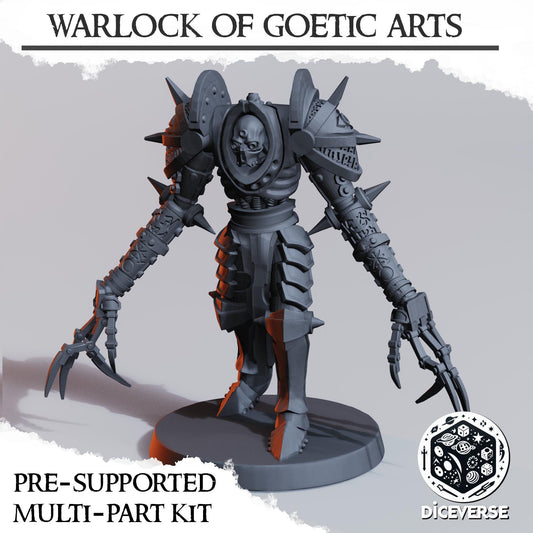 Modular Resin Miniature: Warlock of Goetic Arts - Grimdark Horror Wargame Model