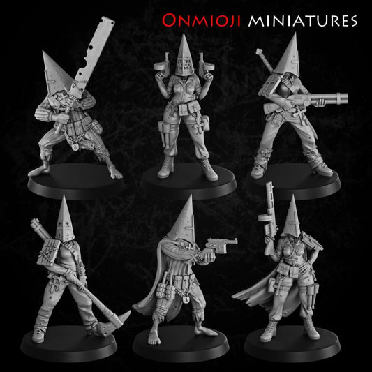 Fanatic troops - 6 Count - 32mm Scale Resin Models compatible with Trench Crusade