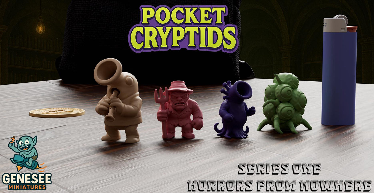 Pocket Cryptids Mini Figures: Retro Monster Toys - Genesee Miniatures