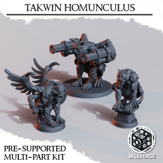Resin Takwin Homunculus: Grimdark Wargame Terrain (28-32mm Miniatures)