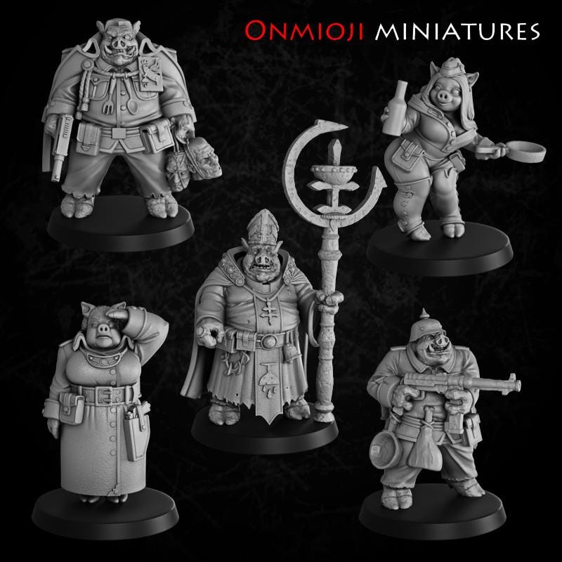 Betrayal spawn - 5 Count - 32mm Scale Resin Models compatible with Trench Crusade