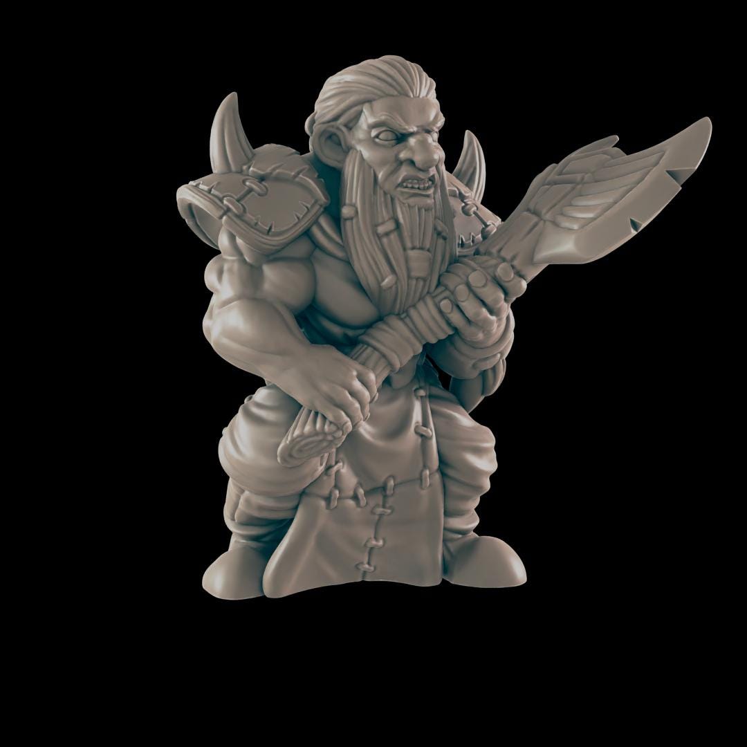 Barbarian Miniatures: 28-32mm Resin RPG Wargame Figure