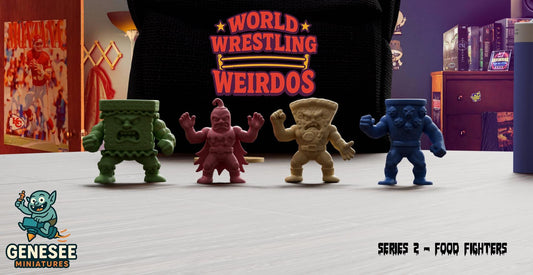 Food Wrestler Miniatures: 3D Print STL Files (Digital Download, Presupported Series 2)