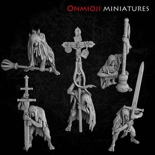 32mm Resin Trench Crusade Miniatures: Exhausted Troops - 6 Count