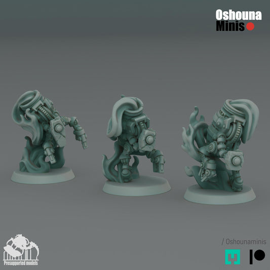 Resin 3D Printed Urn Bots Miniatures - Sci-Fi Wargaming Figures