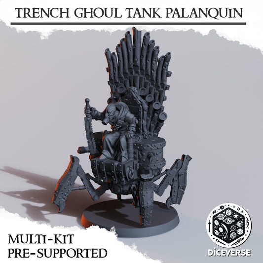 Trench Ghoul Tank Palanquin Resin Miniature | 32mm Heretical Character
