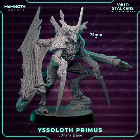 Yssoloth Primus Resin Miniature: 32mm Grimdark Warlord for Skirmish Games