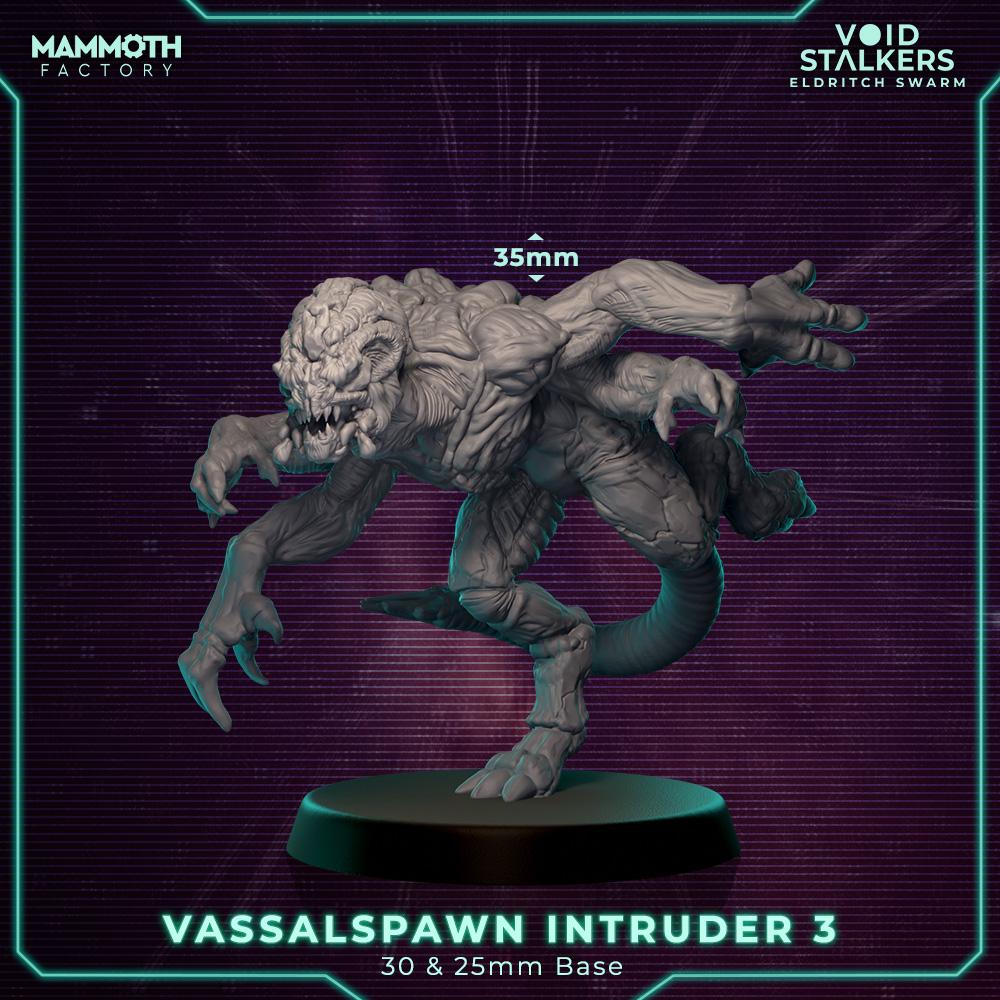 Vassalspawn Intruders: Grimdark Alien Miniatures (Set of 10, 32mm Scale, Unpainted ABS Resin)